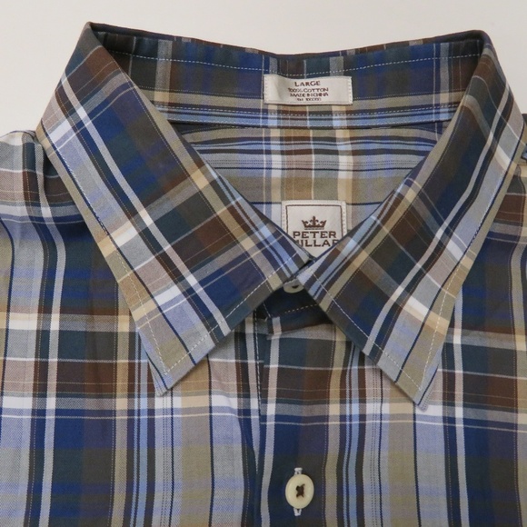 Peter Millar Mens Large Long Sleeve Button Front - Picture 4 of 5